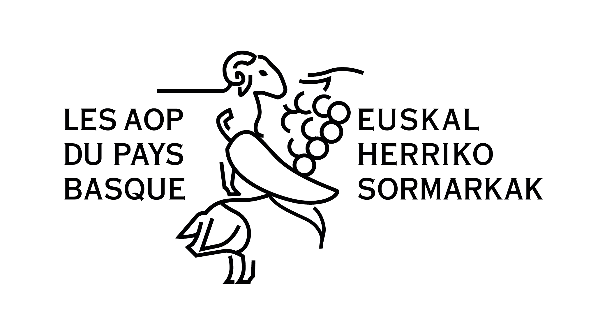 Logotype - Horizontal - Fond transparent | Les AOP du Pays Basque